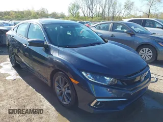 2019 Honda Civic EX z VIN 19XFC1F34KE019864, wystawiony jako IAAI lot #42113204 z przebiegiem 76 315 mil mil oraz . Historia ofert i sprzedaży dostępna na DreamBid. Obrazek 1.