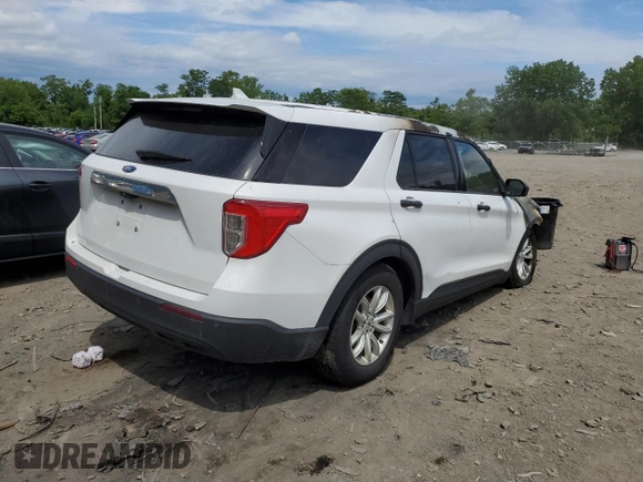 2020 Ford Explorer with VIN 1FMSK8BBXLGC10189, listed as a Copart auction lot 58836304 with Not Provided miles and Salvage Title. Bid and sale history available at carsss.com. Image 3.