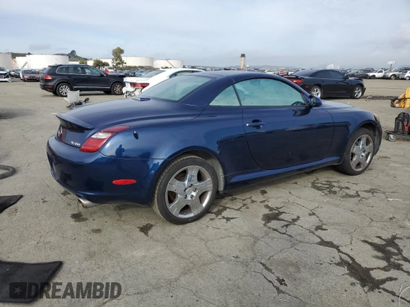 2006 Lexus SC with VIN JTHFN48Y569009647, listed as a Copart auction lot 43081855 with 71,351 mi miles and Salvage Title. Bid and sale history available at carsss.com. Image 3.