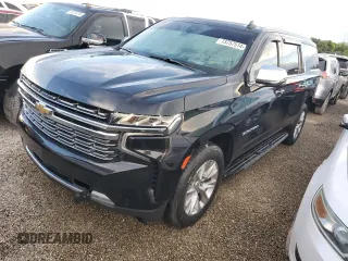 2021 Chevrolet Suburban Premier с VIN 1GNSCFKD9MR285700, выставлен на аукционе Copart как лот 73757514 с пробегом 149 445 миль миль и На запчасти • Non repairable. История ставок и продаж доступна на DreamBid. Изображение 1.