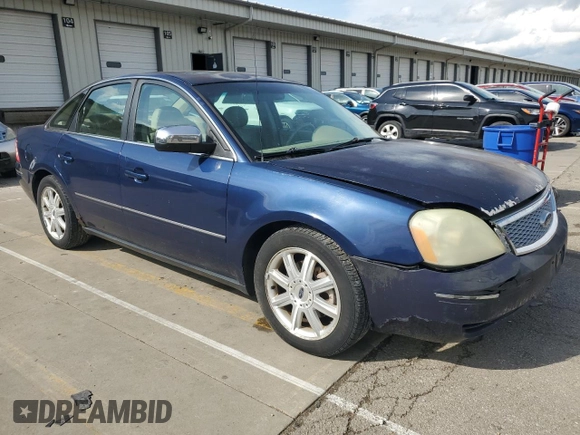 2006 Ford Five Hundred Limited with VIN 1FAHP25196G156023, listed as a Copart auction lot 55138425 with 282,528 mi miles and Salvage title. Bid and sale history available at DreamBid. Image 4.