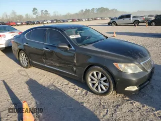 2007 Lexus LS 460 with VIN JTHBL46F075028914, listed as a Copart auction lot 49012595 with 184,573 mi miles and Salvage Title. Bid and sale history available at DreamBid. Image 4.
