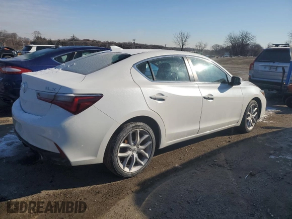 2022 Acura ILX with VIN 19UDE2F32NA004327, listed as a Copart auction lot 89387245 with 27,711 mi miles and Salvage Title. Bid and sale history available at DreamBid. Image 3.