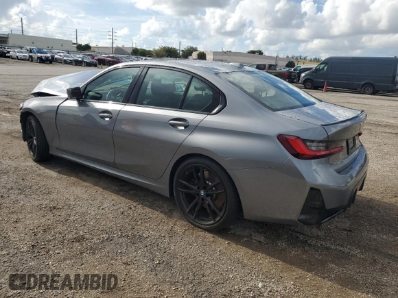 2024 BMW 3 Series M340i with VIN 3MW49FS08R8E37154, listed as a Copart auction lot 65490464 with 7,494 mi miles and Salvage Title. Bid and sale history available at carsss.com. Image 2.