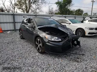 2017 Volkswagen Golf GTI S with VIN 3VW4T7AU6HM049213, listed as a Copart auction lot 45089035 with 0 mi miles and Salvage Title. Bid and sale history available at carsss.com. Image 10.
