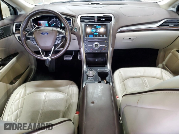 2017 Ford Fusion Titanium with VIN 3FA6P0D99HR138992, listed as a Copart auction lot 58421995 with 24,057 mi miles and Salvage title. Bid and sale history available at DreamBid. Image 8.