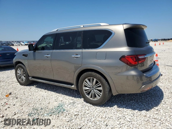 2018 Infiniti QX80 with VIN JN8AZ2NF0J9660222, listed as a Copart auction lot 51170465 with 94,861 mi miles and Salvage Title. Bid and sale history available at carsss.com. Image 2.
