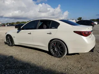 2020 Infiniti Q50 Red Sport 400 with VIN JN1FV7AR5LM660861, listed as a Copart auction lot 46030555 with 36,249 mi miles and Non Repairable. Bid and sale history available at carsss.com. Image 2.