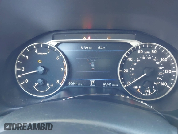 2019 Nissan Altima 2.5 SR with VIN 1N4BL4CV3KC130764, listed as a IAAI auction lot 41952695 with 86,644 mi miles. Bid and sale history available at carsss.com. Image 7.