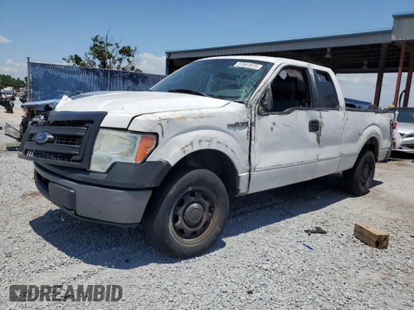 2014 Ford F-150 XL with VIN 1FTEX1CM5EFA57031, listed as a Copart auction lot 57641975 with 280,074 mi miles and Salvage title. Bid and sale history available at DreamBid. Image 1.