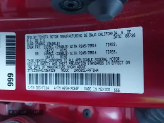 2020 Toyota Tacoma SR5 z VIN 3TMCZ5AN4LM364529, wystawiony jako IAAI lot #41267273 z przebiegiem 29 391 mil mil oraz . Historia ofert i sprzedaży dostępna na DreamBid. Obrazek 9.