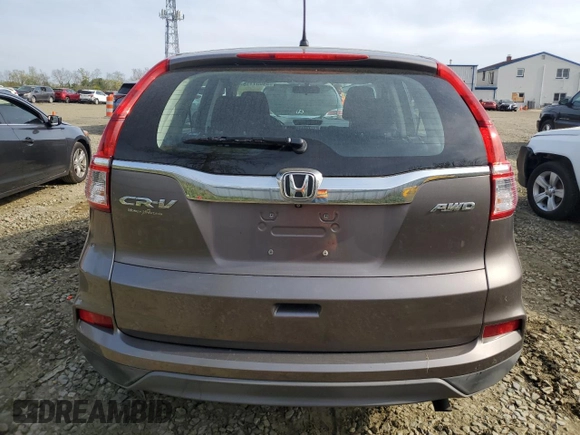 2015 Honda CR-V LX with VIN 5J6RM4H34FL086514, listed as a Copart auction lot 54051115 with 90,139 mi miles and Salvage Title. Bid and sale history available at DreamBid. Image 6.