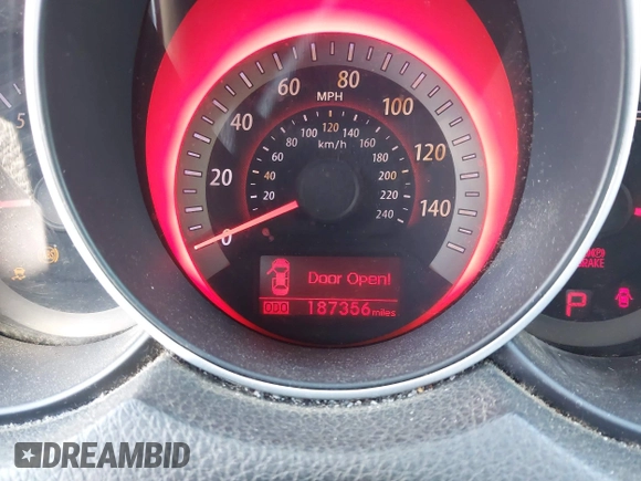 2012 Kia Forte SX with VIN KNAFW4A33C5595018, listed as a IAAI auction lot 41695047 with 187,356 mi miles. Bid and sale history available at carsss.com. Image 7.