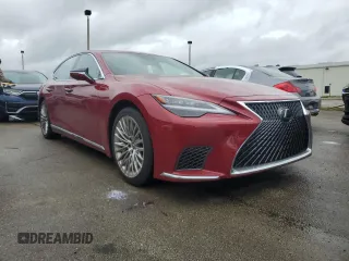 2024 Lexus LS with VIN JTHD51FF8R5019933, listed as a Copart auction lot 75070374 with 0 mi miles and Salvage Title. Bid and sale history available at carsss.com. Image 4.