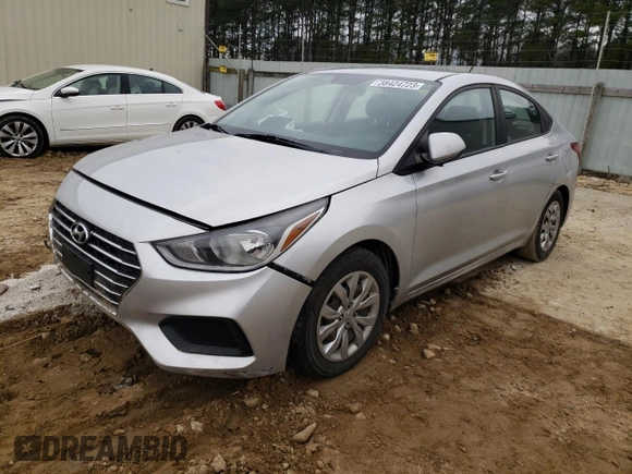 2019 Hyundai Accent SE with VIN 3KPC24A38KE047908, listed as a Copart auction lot 38424723 with 72,642 mi miles. Bid and sale history available at carsss.com. Image 1.