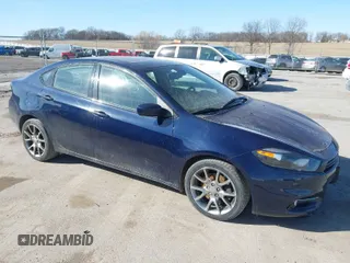 2015 Dodge Dart SXT with VIN 1C3CDFBB8FD300586, listed as a IAAI auction lot 41759747 with 161,380 mi miles. Bid and sale history available at carsss.com. Image 1.
