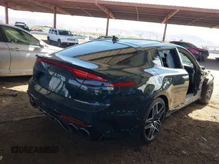2022 Kia Stinger GT1 with VIN KNAE45LC3N6115626, listed as a IAAI auction lot 41757758 with 22,647 mi miles and . Bid and sale history available at DreamBid. Image 21.
