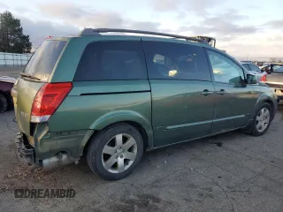 2004 Nissan Quest S with VIN 5N1BV28U54N307505, listed as a Copart auction lot 86931894 with 0 mi miles and Salvage Title. Bid and sale history available at carsss.com. Image 3.