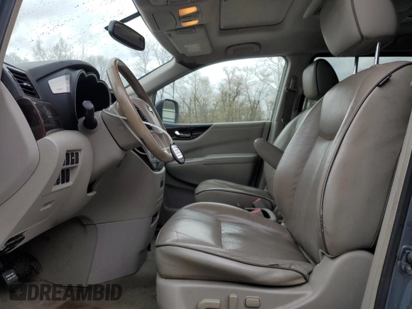 2012 Nissan Quest SL with VIN JN8AE2KPXC9032857, listed as a Copart auction lot 53962625 with 115,093 mi miles and Salvage Title. Bid and sale history available at carsss.com. Image 7.