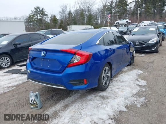 2020 Honda Civic Sedan LX with VIN 2HGFC2F64LH514640, listed as a IAAI auction lot 41711337 with 84,777 mi miles. Bid and sale history available at carsss.com. Image 4.
