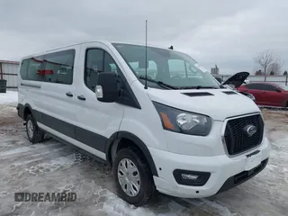 2024 Ford Transit Passenger XL with VIN 1FBAX2Y82RKA81076, listed as a IAAI auction lot 41632808 with 12,438 mi miles. Bid and sale history available at carsss.com. Image 1.