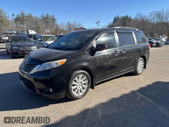 2013 Toyota Sienna XLE with VIN 5TDDK3DC3DS052713, listed as a IAAI auction lot 41451844 with 284,884 mi miles and . Bid and sale history available at DreamBid. Image 2.