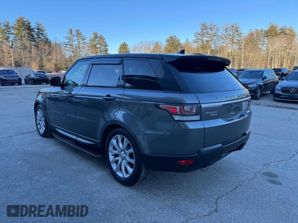 2016 Land Rover Range Rover Sport V6 Diesel HSE with VIN SALWR2KF8GA630584, listed as a Copart auction lot 55343635 with 160,647 mi miles and Clean Title. Bid and sale history available at carsss.com. Image 3.
