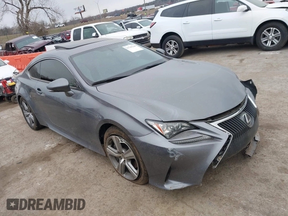 2016 Lexus RC 200t F Sport with VIN JTHHA5BC8G5000263, listed as a IAAI auction lot 41709340 with 85,310 mi miles and . Bid and sale history available at DreamBid. Image 13.