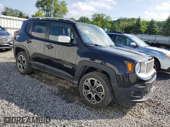 2017 Jeep Renegade Limited with VIN ZACCJBDB9HPF72675, listed as a Copart auction lot 60652875 with 80,552 mi miles and Salvage title. Bid and sale history available at DreamBid. Image 4.