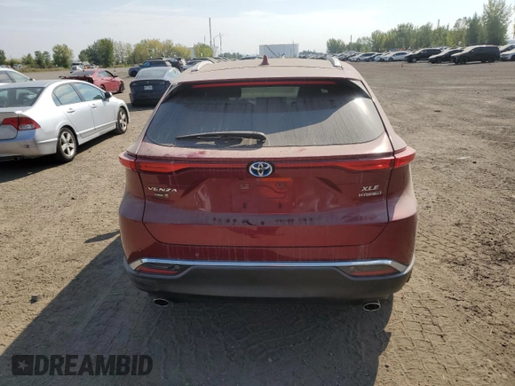 2022 Toyota Venza LE with VIN JTEAAAAH1NJ093734, listed as a Copart auction lot 72231534 with 81,674 mi miles and Salvage Title. Bid and sale history available at carsss.com. Image 6.