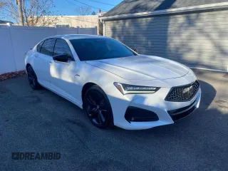 2024 Acura TLX w/A-Spec Package with VIN 19UUB6F52RA000513, listed as a Copart auction lot 85099304 with 8,276 mi miles and Salvage Title. Bid and sale history available at carsss.com. Image 1.