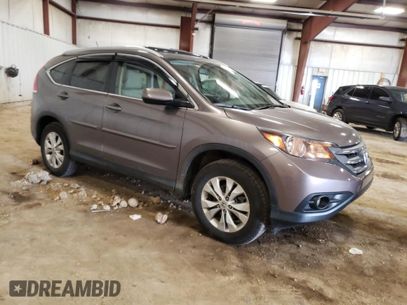 2013 Honda CR-V EX-L with VIN 5J6RM4H70DL067846, listed as a Copart auction lot 52144845 with 112,599 mi miles and Salvage Title. Bid and sale history available at carsss.com. Image 4.