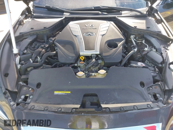 2016 Infiniti Q50 Red Sport 400 with VIN JN1FV7AR4GM451987, listed as a IAAI auction lot 41891826 with 64,931 mi miles and . Bid and sale history available at DreamBid. Image 10.