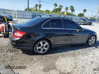 2011 Mercedes-Benz C with VIN WDDGF5EB1BR133861, listed as a Copart auction lot 53059035 with 81,218 mi miles and Salvage Title. Bid and sale history available at carsss.com. Image 3.