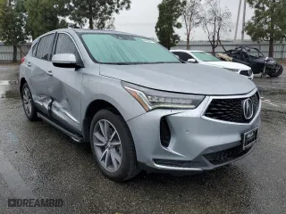 2023 Acura RDX w/Technology Package with VIN 5J8TC1H53PL001146, listed as a Copart auction lot 44656845 with 9,090 mi miles and Salvage Title. Bid and sale history available at carsss.com. Image 4.