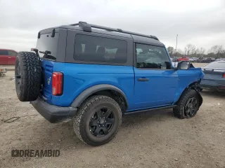 2024 Ford Bronco with VIN 1FMDE1AP9RLA70527, listed as a Copart auction lot 47448755 with 2,904 mi miles and Salvage title. Bid and sale history available at DreamBid. Image 3.
