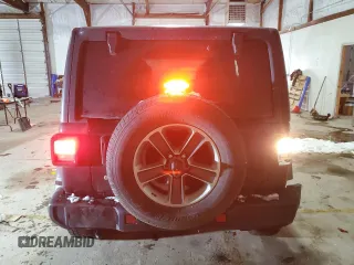 2020 Jeep Wrangler Unlimited Sahara with VIN 1C4HJXEN9LW214550, listed as a Copart auction lot 87586125 with 88,976 mi miles and Salvage Title. Bid and sale history available at carsss.com. Image 6.