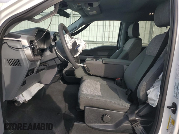 2023 Ford F-150 XL with VIN 1FTEW1EP3PFC53689, listed as a Copart auction lot 51655475 with 17,681 mi miles and Salvage title. Bid and sale history available at DreamBid. Image 7.