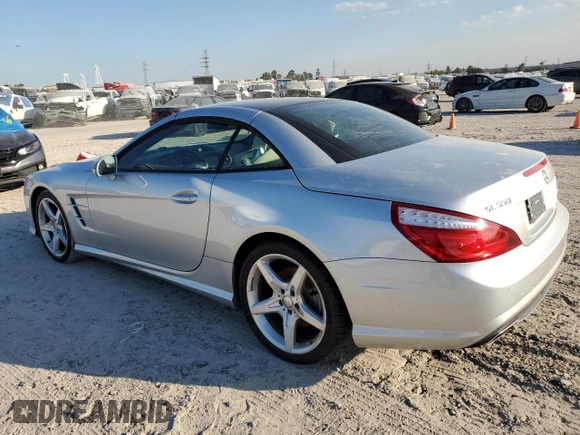 2015 Mercedes-Benz SL 550 with VIN WDDJK7DA9FF033987, listed as a Copart auction lot 76760644 with 61,036 mi miles and Salvage title. Bid and sale history available at DreamBid. Image 2.