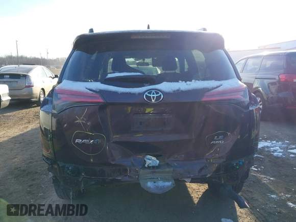 2016 Toyota RAV4 LE with VIN 2T3BFREV5GW516232, listed as a IAAI auction lot 41406075 with 62,333 mi miles. Bid and sale history available at carsss.com. Image 16.