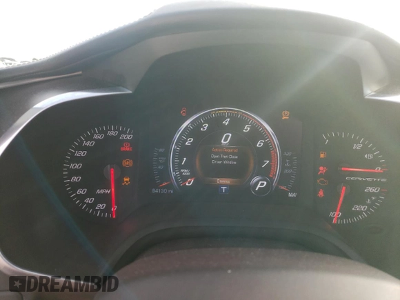 2014 Chevrolet Corvette 3LT with VIN 1G1YF2D70E5105421, listed as a Copart auction lot 45917005 with 94,130 mi miles and Salvage title. Bid and sale history available at DreamBid. Image 9.