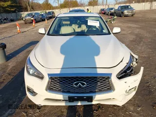 2021 Infiniti Q50 3.0t LUXE with VIN JN1EV7BR1MM755462, listed as a IAAI auction lot 41559105 with 56,016 mi miles. Bid and sale history available at carsss.com. Image 12.
