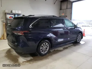 2023 Toyota Sienna XLE with VIN 5TDYRKEC2PS172660, listed as a Copart auction lot 53736715 with 41,985 mi miles and Salvage Title. Bid and sale history available at carsss.com. Image 3.