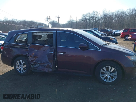 2014 Honda Odyssey EX-L with VIN 5FNRL5H60EB009083, listed as a IAAI auction lot 41633419 with 219,930 mi miles and . Bid and sale history available at carsss.com. Image 17.