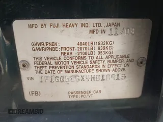 2004 Subaru Impreza Outback Special Sports с VIN JF1GG685X4H818913, выставлен на аукционе IAAI как лот 42542300 с пробегом 102 860 миль миль и . История ставок и продаж доступна на DreamBid. Изображение 9.