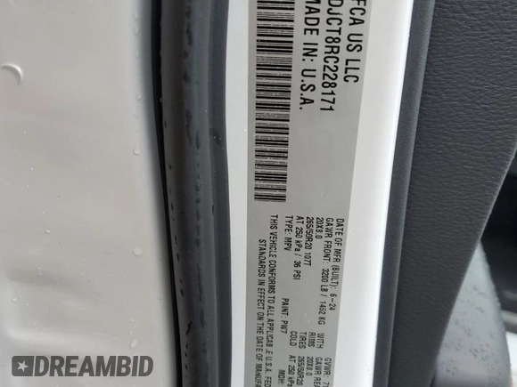 2024 Dodge Durango R/T Plus with VIN 1C4SDJCT8RC228171, listed as a Copart auction lot 49918495 with 4,716 mi miles and Salvage Title. Bid and sale history available at DreamBid. Image 14.