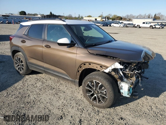 2021 Chevrolet TrailBlazer ACTIV with VIN KL79MSSL6MB105504, listed as a Copart auction lot 48411895 with 34,978 mi miles and Salvage Title. Bid and sale history available at DreamBid. Image 4.