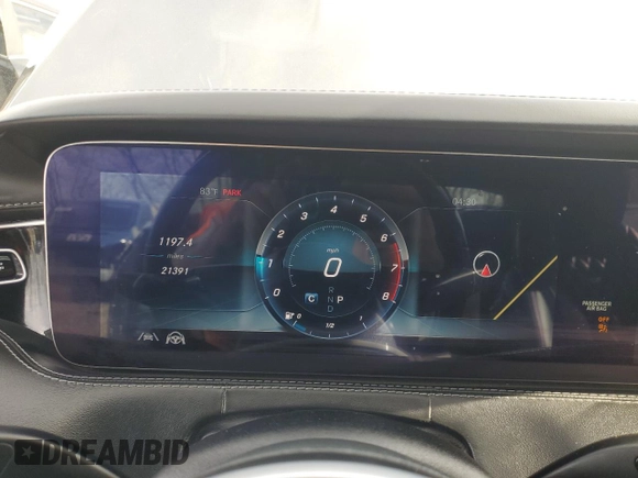 2020 Mercedes-Benz S with VIN W1KXJ8GB8LA050344, listed as a Copart auction lot 54248395 with 21,391 mi miles and Non Repairable. Bid and sale history available at DreamBid. Image 11.