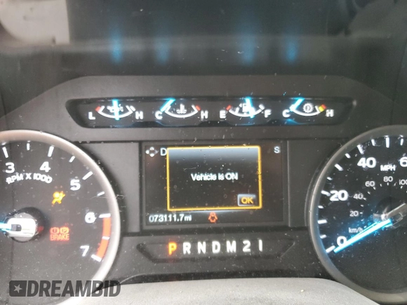 2018 Ford Super Duty F-250 SRW XL with VIN 1FT7W2B69JEC55051, listed as a Copart auction lot 44015115 with 73,111 mi miles and Salvage Title. Bid and sale history available at carsss.com. Image 9.