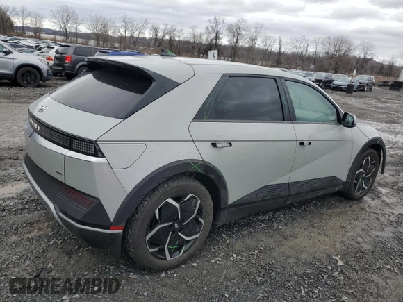 2022 Hyundai IONIQ 5 SEL with VIN KM8KNDAF2NU109205, listed as a Copart auction lot 48222195 with 23,970 mi miles and Salvage Title. Bid and sale history available at carsss.com. Image 3.